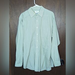 Brooks 346 Casual Formal Striped Button Up Shirt Size 17-34/35